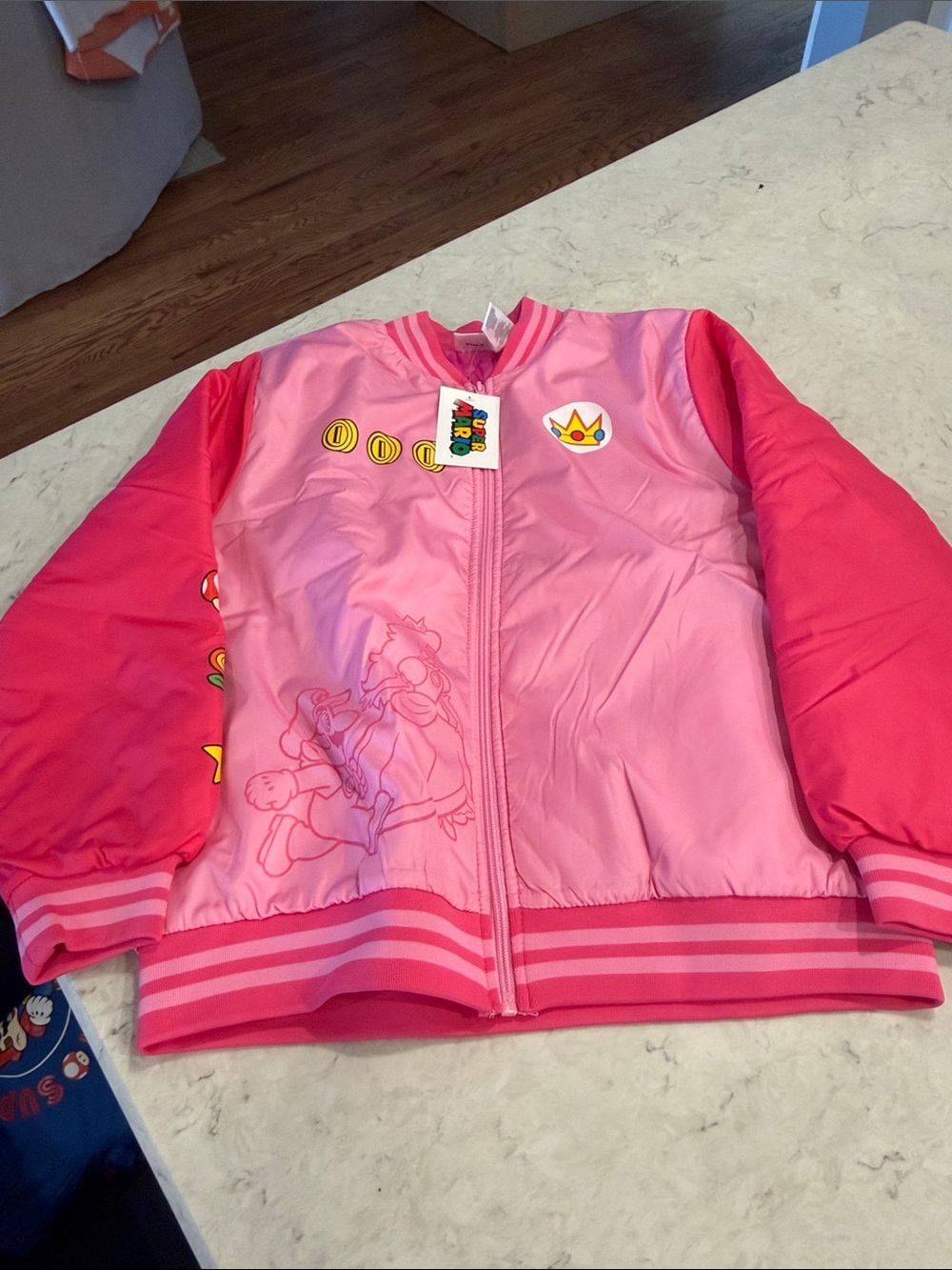Nintendo Pink and Hot Pink Princess Puff Jacket